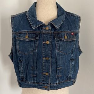 Marilyn Monroe sleeveless jean crop top jacket